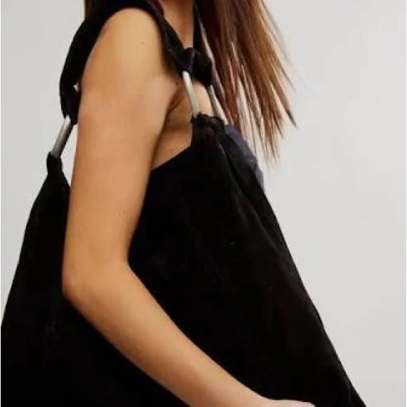 Free People Bobbi Suede Slouchy Tote Bag❤️ NWOT - Picture 2 of 7